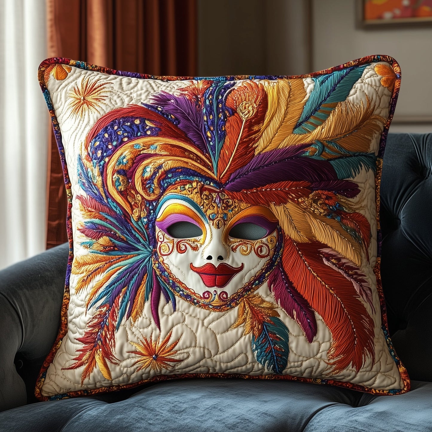 Carnival of Colors Quilted Pillow Case GFTOAB3501