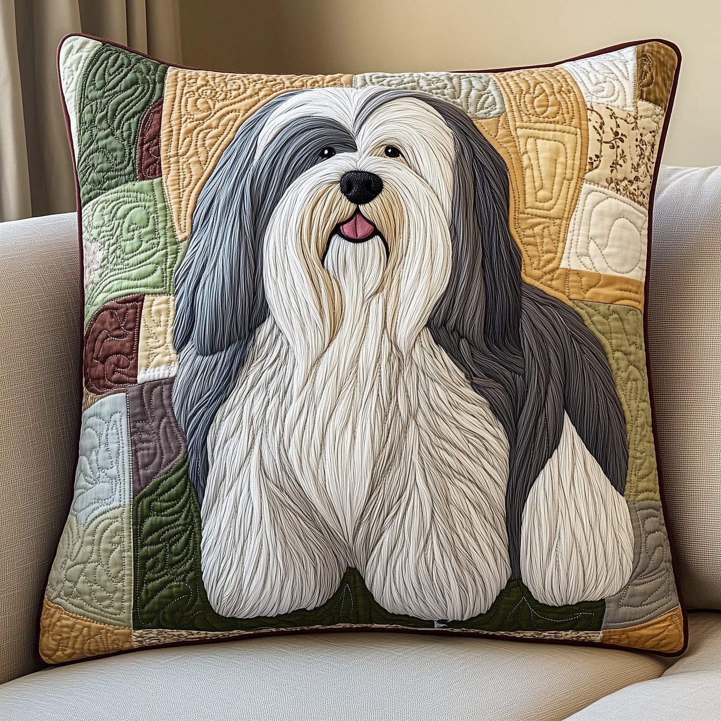 The Shaggy Gentleman Quilted Pillow Case GFTOAB3503