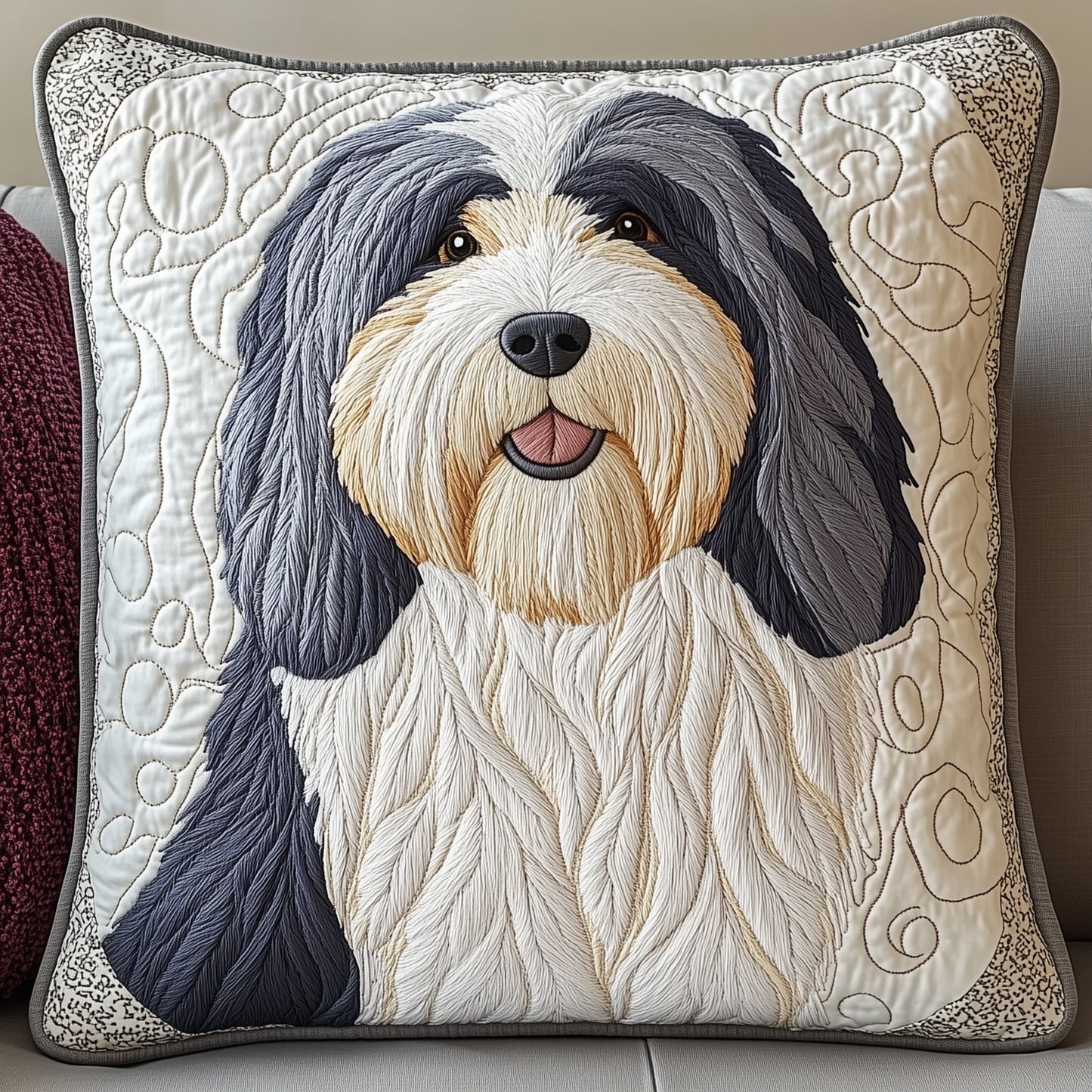 Fluffy Guardian Quilted Pillow Case GFTOAB3506