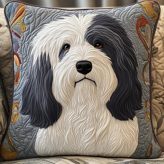 Old English Sheepdog Quilted Pillow Case GFTOAB3508