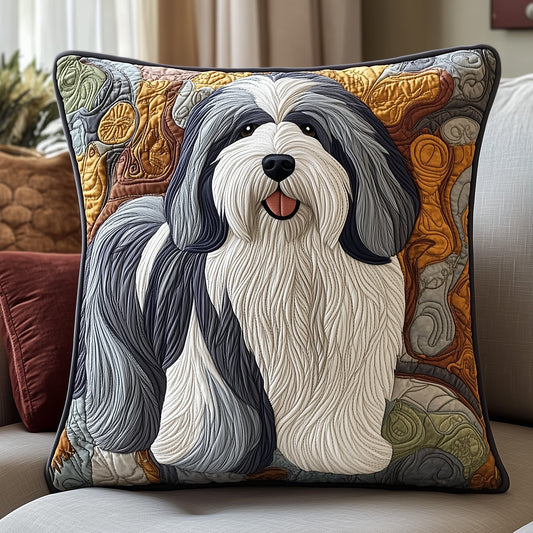 Old English Sheepdog Quilted Pillow Case GFTOAB3509