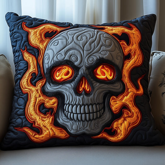 Lava Skull Quilted Pillow Case GFTOAB3561