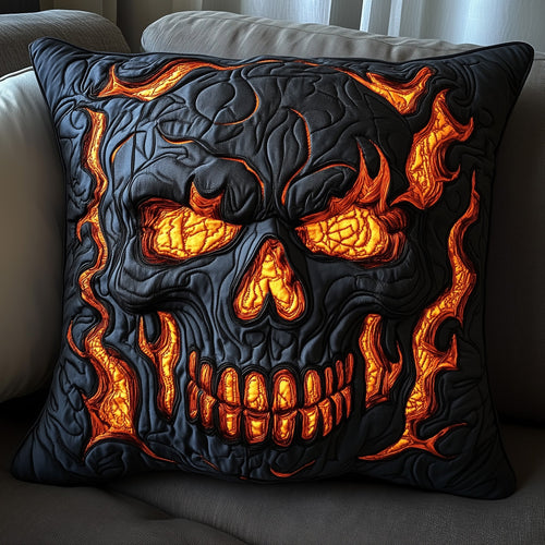 Lava Skull Quilted Pillow Case GFTOAB3562