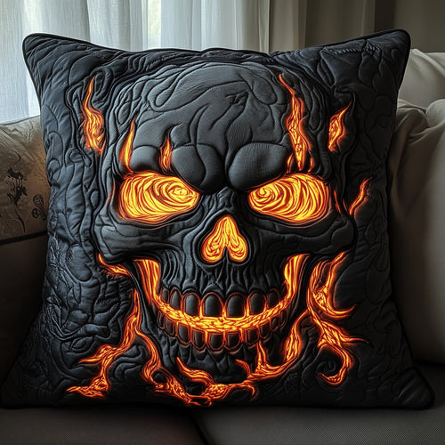 Skull of the Volcano Quilted Pillow Case GFTOAB3563