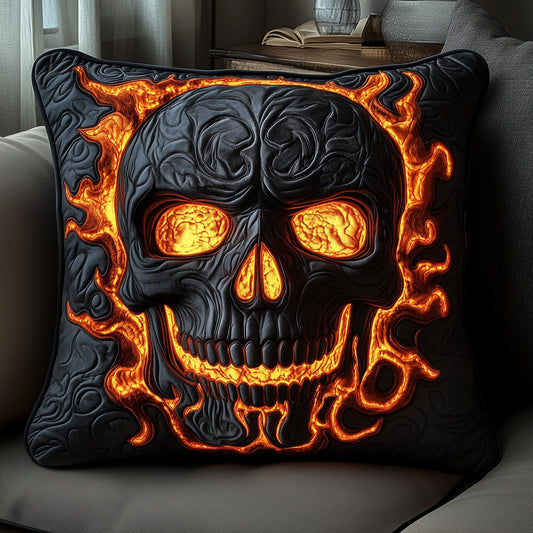Skull of the Volcano Quilted Pillow Case GFTOAB3564
