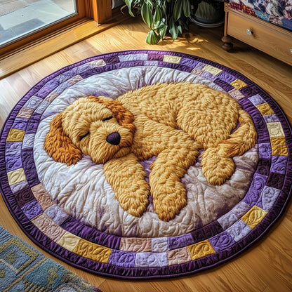 Doodle Nap Time Quilted Round Mat GFTOAB3616