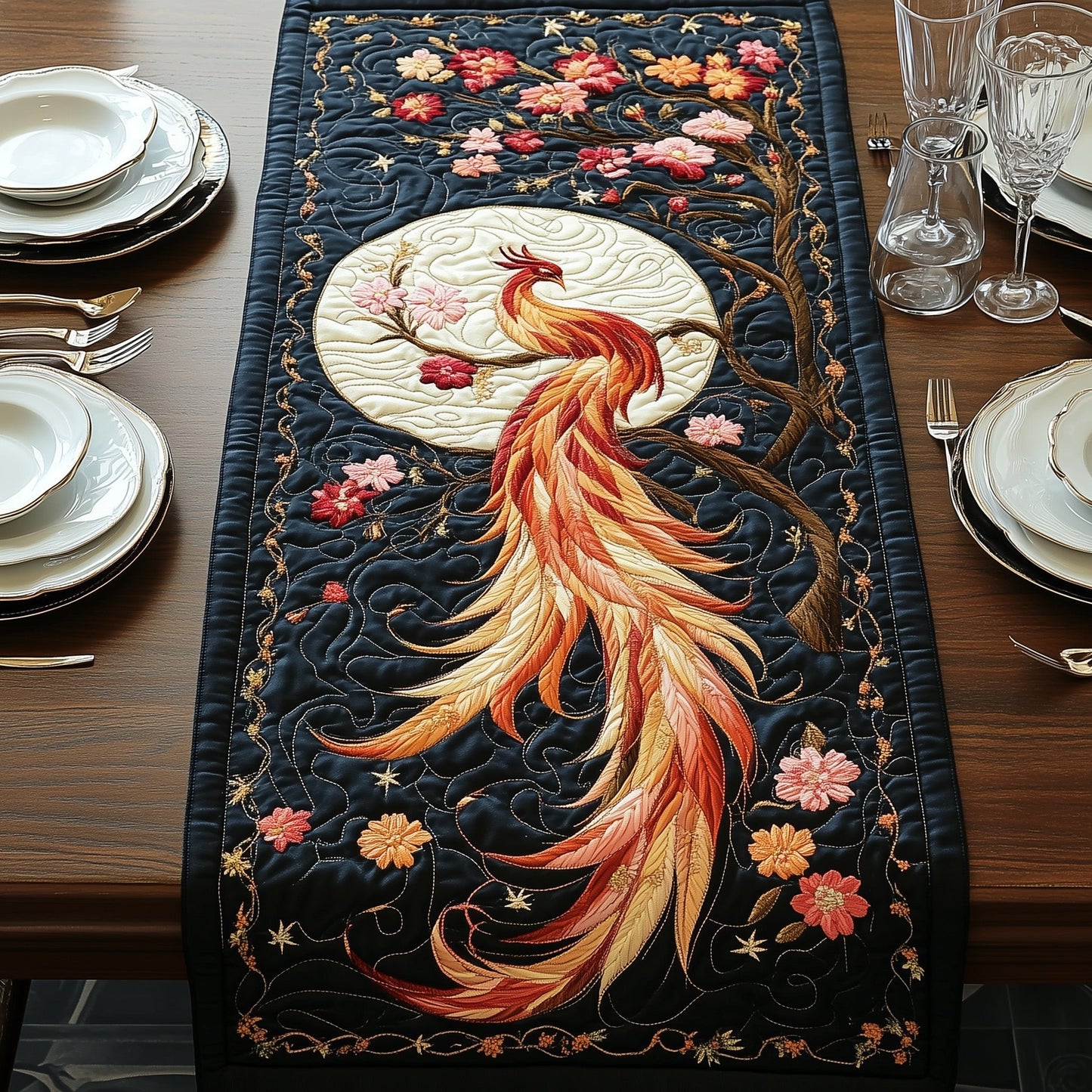 Phoenix Quilted Table Runner GFTOAB3639