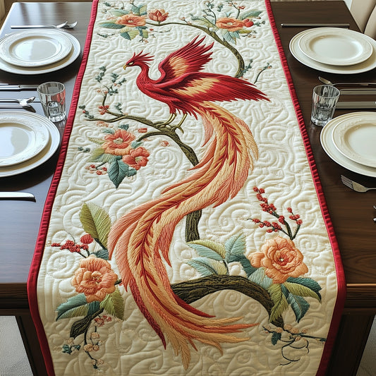 Phoenix in Full Bloom Quilted Table Runner GFTOAB3641