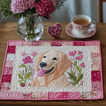 Lovely Golden Retriever Quilted Placemat GFTOAB3647