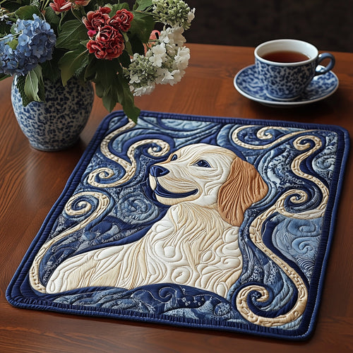 Golden Retriever Quilted Placemat GFTOAB3650