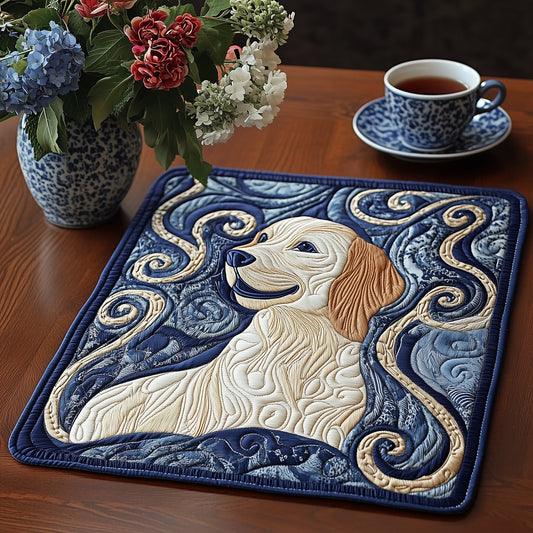 Golden Retriever Quilted Placemat GFTOAB3650