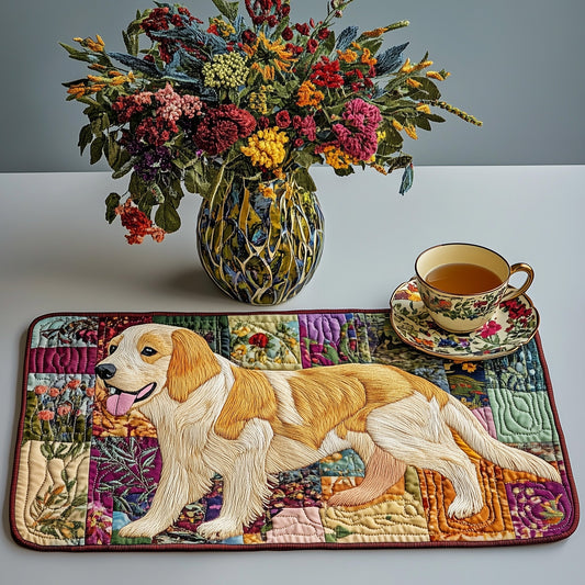 Golden Retriever Quilted Placemat GFTOAB3652