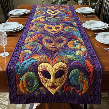 Mardi Gras Masks Quilted Table Runner GFTOAB3749