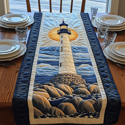 Golden Lighthouse Quilted Table Runner GFTOAB3809