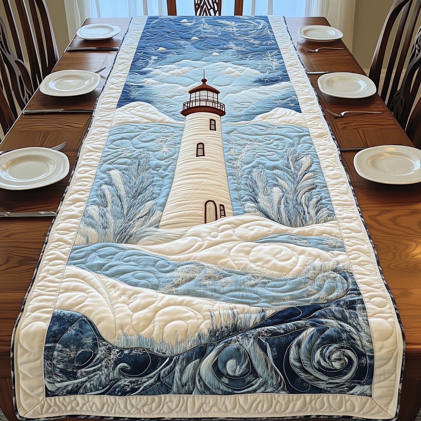 Light in the Frost Quilted Table Runner GFTOAB3813