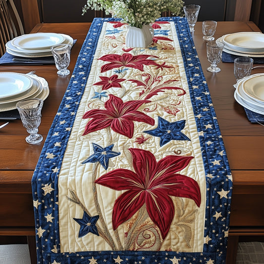 Lilies For Independence Quilted Table Runner GFTOAB3819