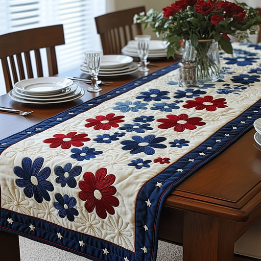 Independence Daisies Quilted Table Runner GFTOAB3833