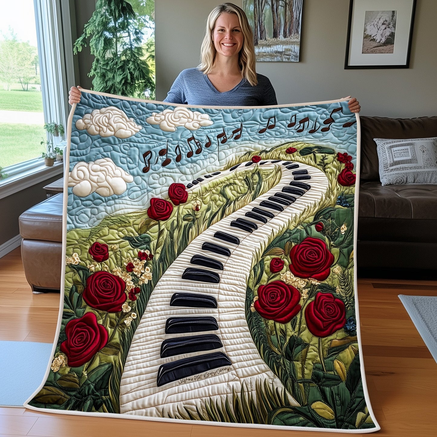 Music Road Quilted Blanket GFTOAB3838