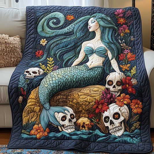 Gothic Mermaid Quilted Blanket GFTOAB3843