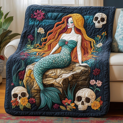 Gothic Mermaid Quilted Blanket GFTOAB3844