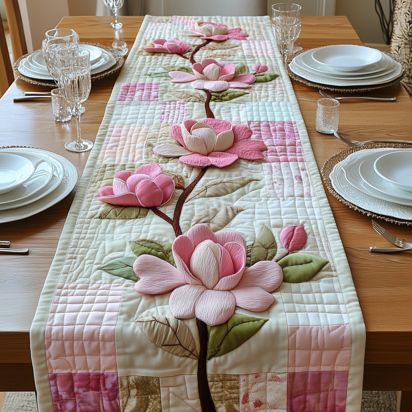Southern Bloom Quilted Table Runner GFTOAB3871