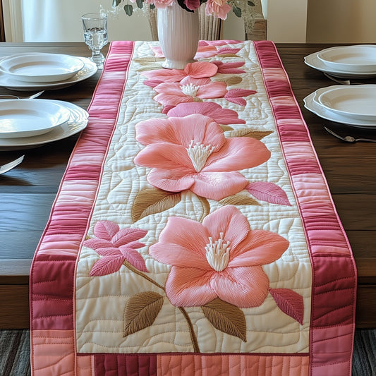 Magnolia Flower Quilted Table Runner GFTOAB3882