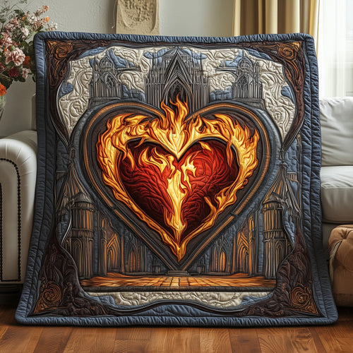 Gothic Heart Quilted Blanket GFTOAB4152