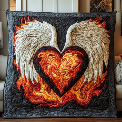 Gothic Heart Quilted Blanket GFTOAB4159
