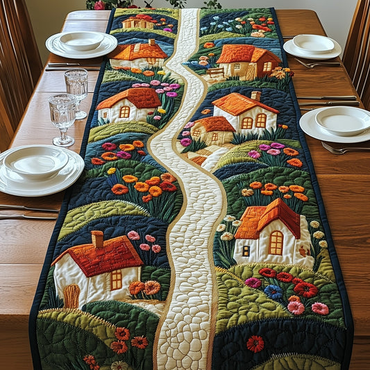 Peaceful Village Quilted Table Runner GFTOAB4180