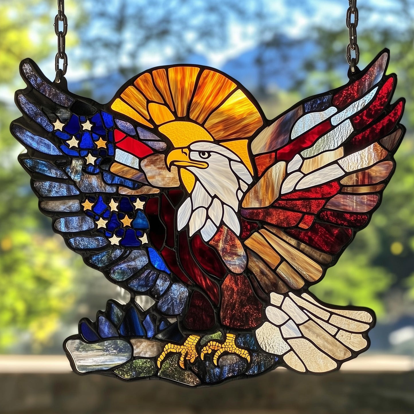Symbol of Freedom Window Hanging Suncatcher GFTOAB4196