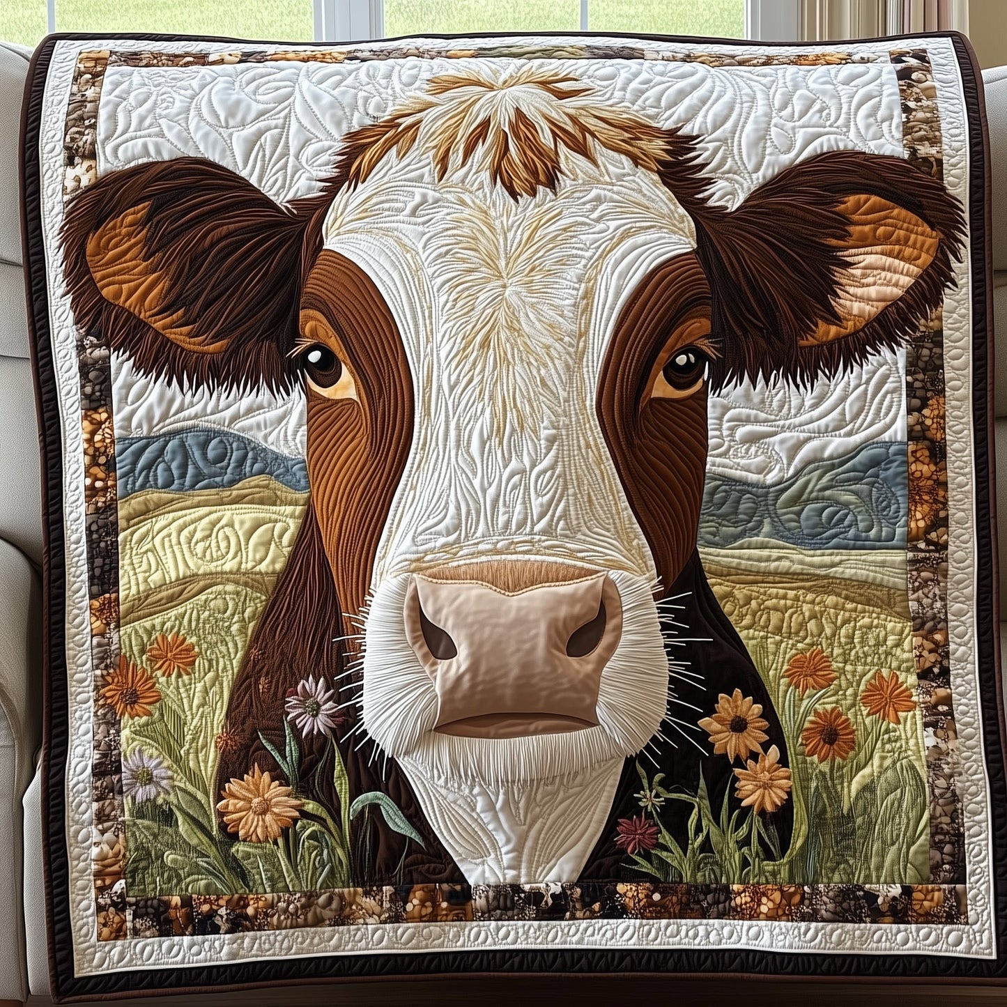Gentle Giant of the Farm Quilted Blanket GFTOAB4220