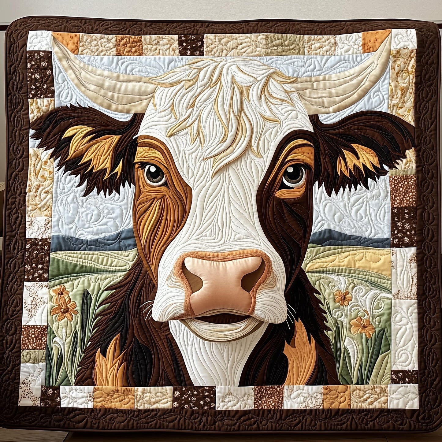 Gentle Giant of the Farm Quilted Blanket GFTOAB4221