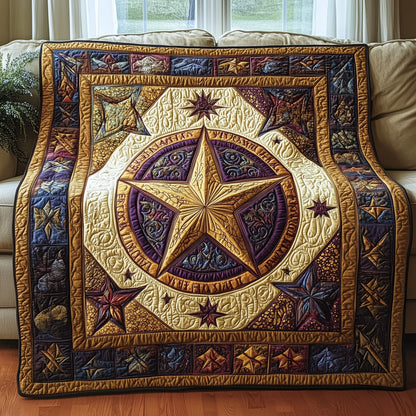 Boho Spirit Pentagram Quilted Blanket GFTOAB4300
