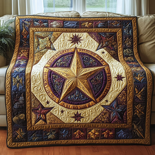 Boho Spirit Pentagram Quilted Blanket GFTOAB4300