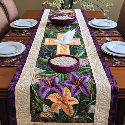 Ash Wednesday Quilted Table Runner GFTOAB4313