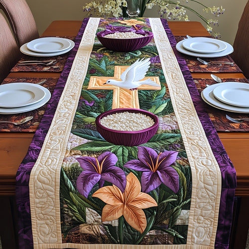 Ash Wednesday Quilted Table Runner GFTOAB4313