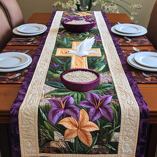 Ash Wednesday Quilted Table Runner GFTOAB4313