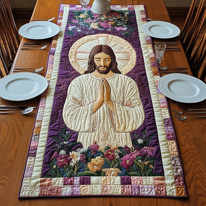 Sacred Moments of Prayer Quilted Table Runner GFTOAB4322