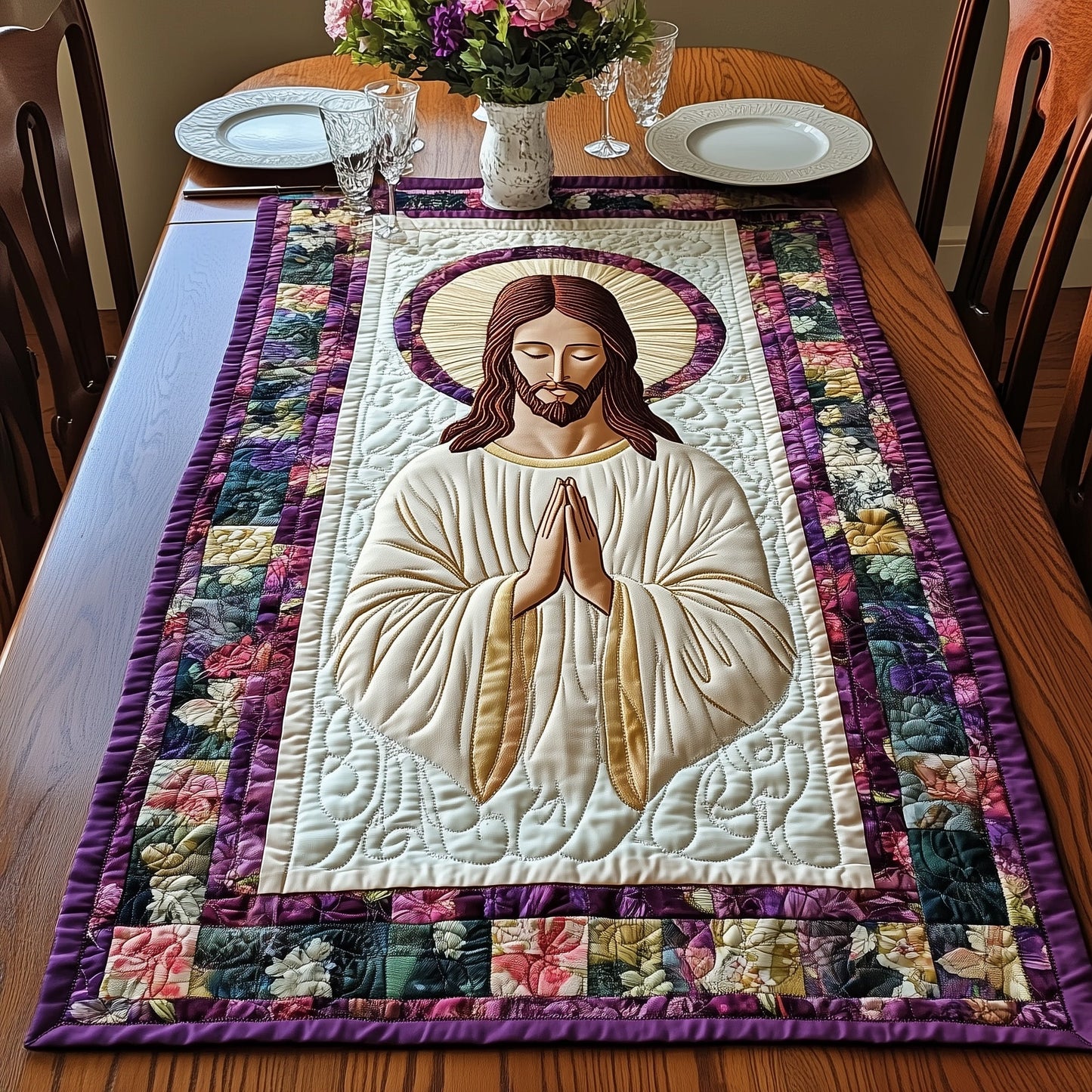 Sacred Reflections Quilted Table Runner GFTOAB4324