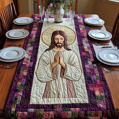 Sacred Moments of Prayer Quilted Table Runner GFTOAB4332