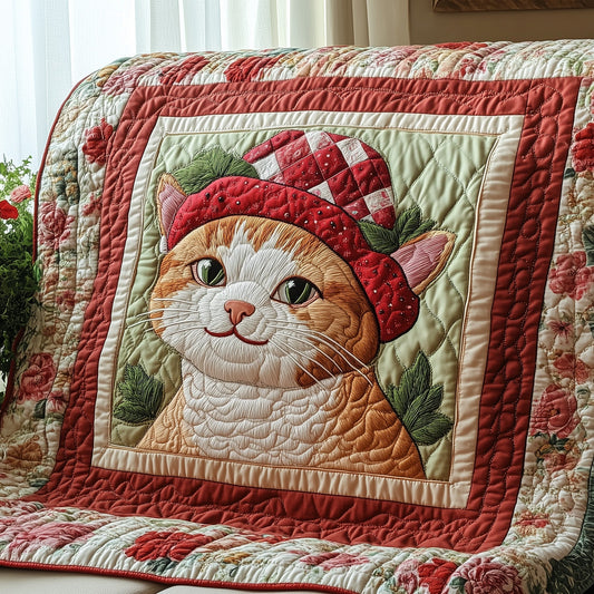 Berry Meowgic Quilted Blanket GFTOAB4363
