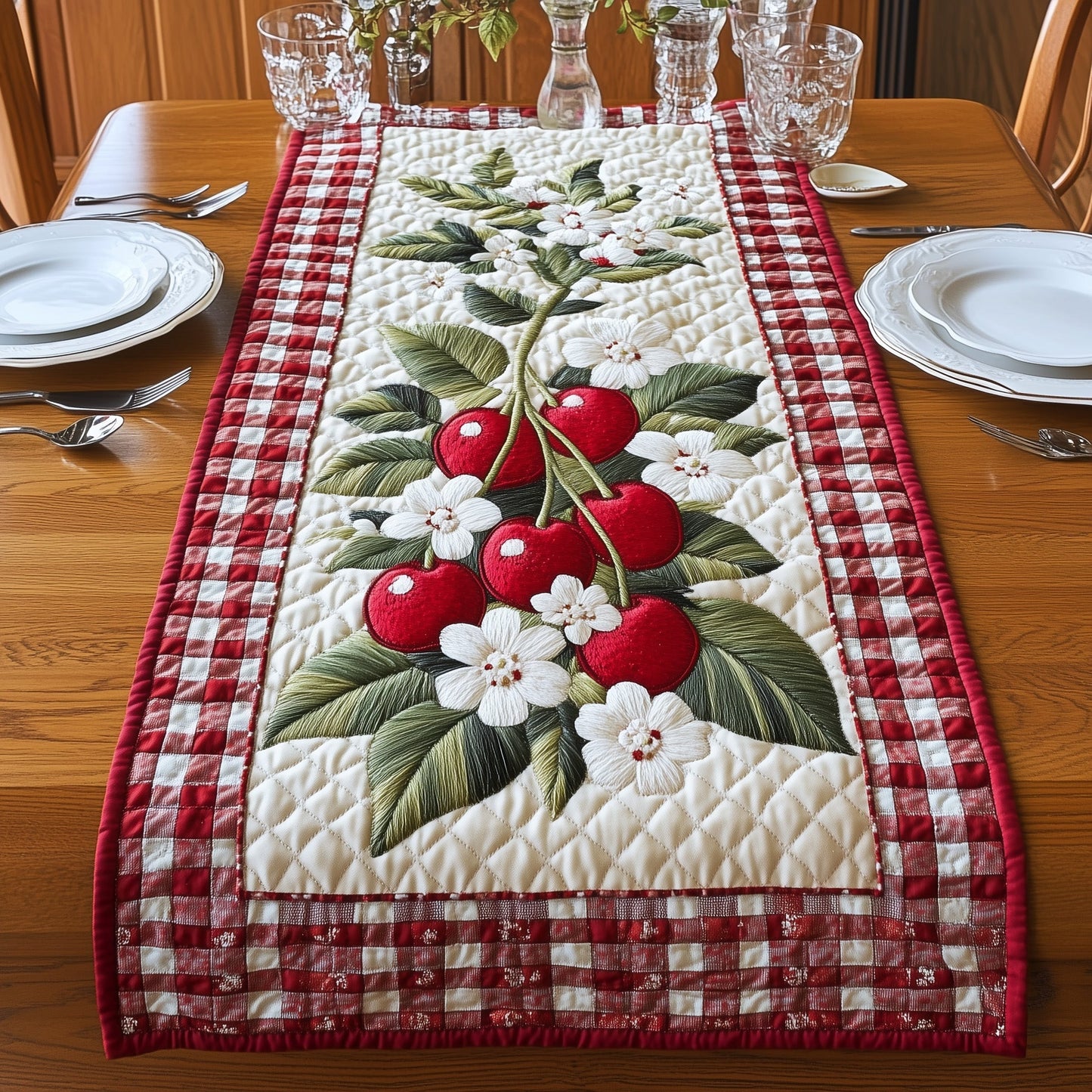 Nature Little Rubies Quilted Table Runner GFTOAB4370
