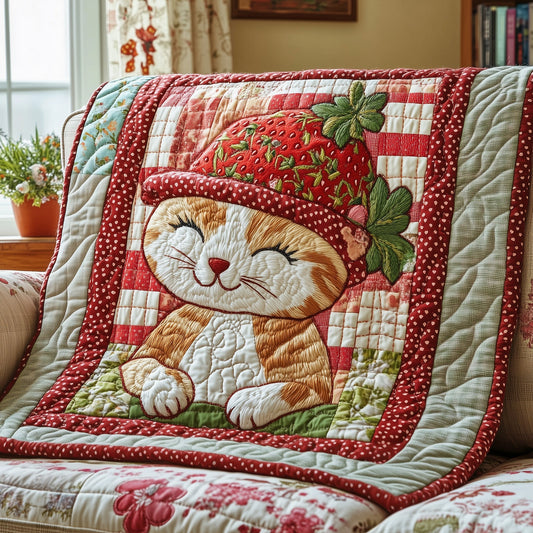 Berry Meowgic Quilted Blanket GFTOAB4396