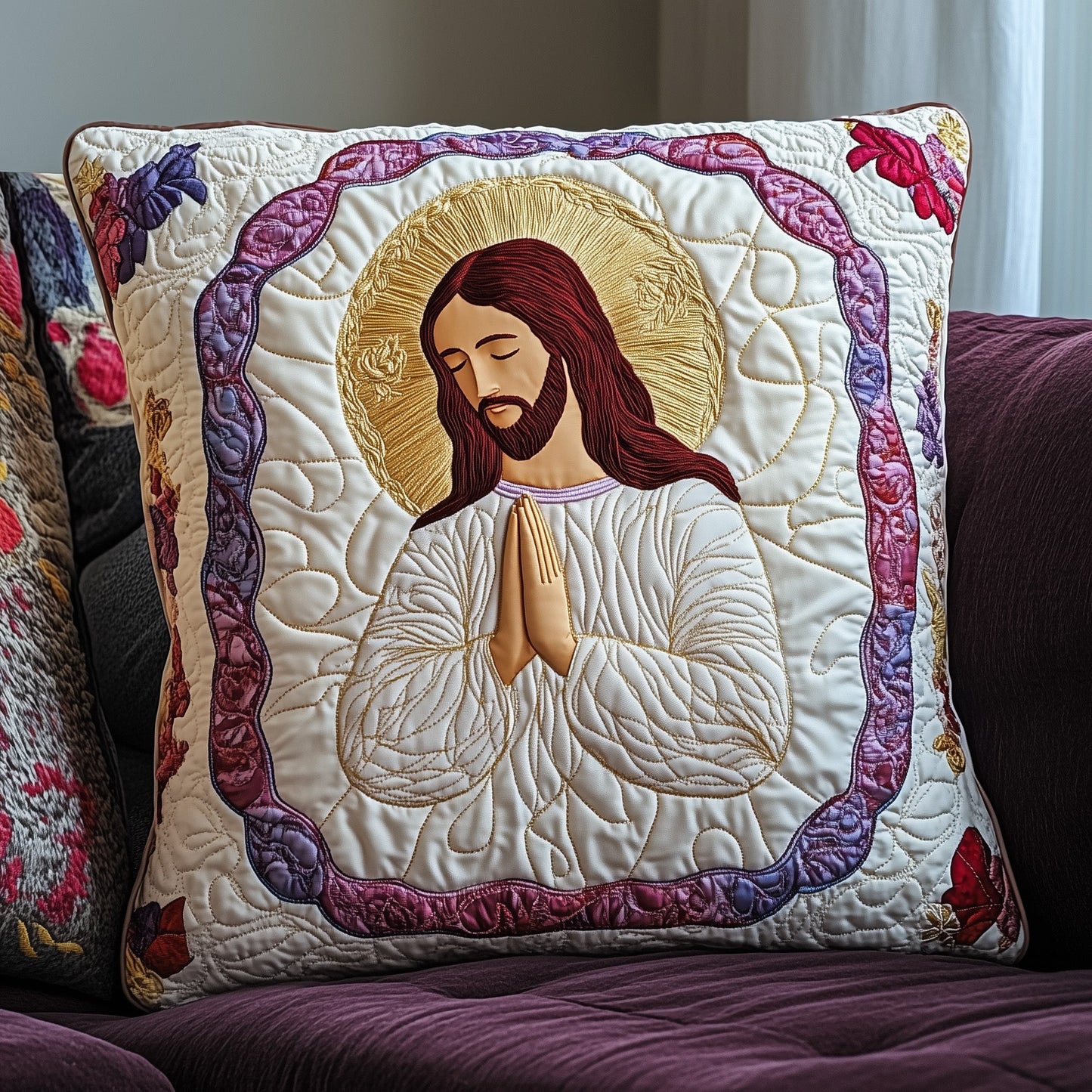 Sacred Moments of Prayer Quilted Pillow Case GFTOAB4417