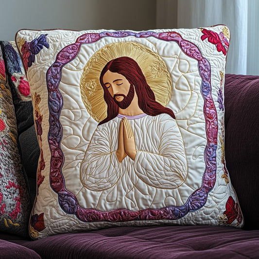 Sacred Moments of Prayer Quilted Pillow Case GFTOAB4417
