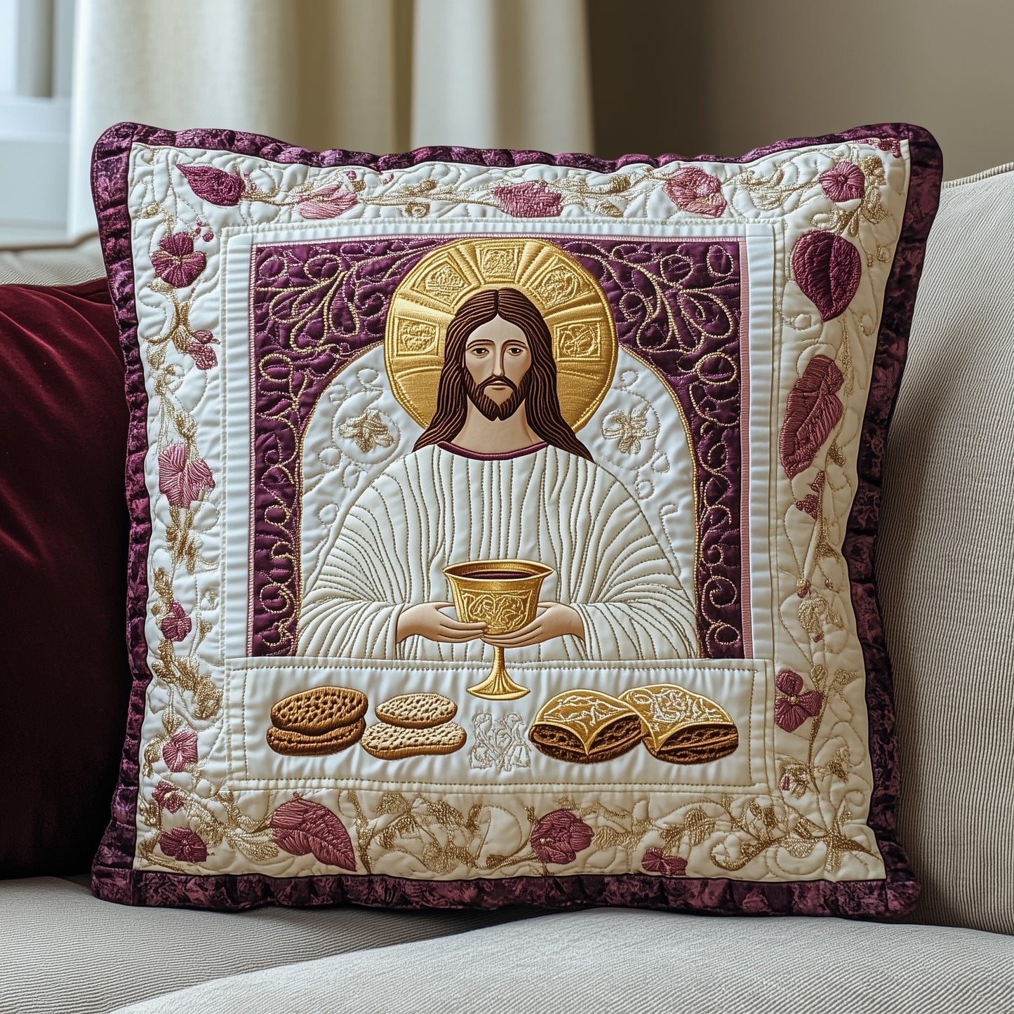 Maundy Thursday Quilted Pillow Case GFTOAB4421