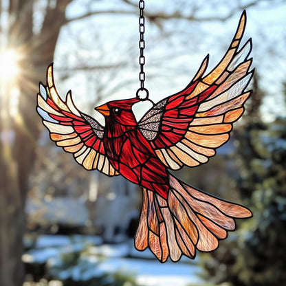 Stunning Cardinal Window Hanging Suncatcher GFTOAB4425