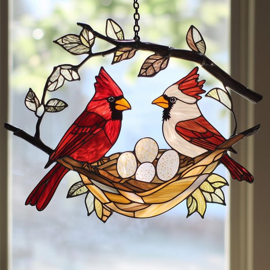 Cardinal Love Window Hanging Suncatcher GFTOAB4426