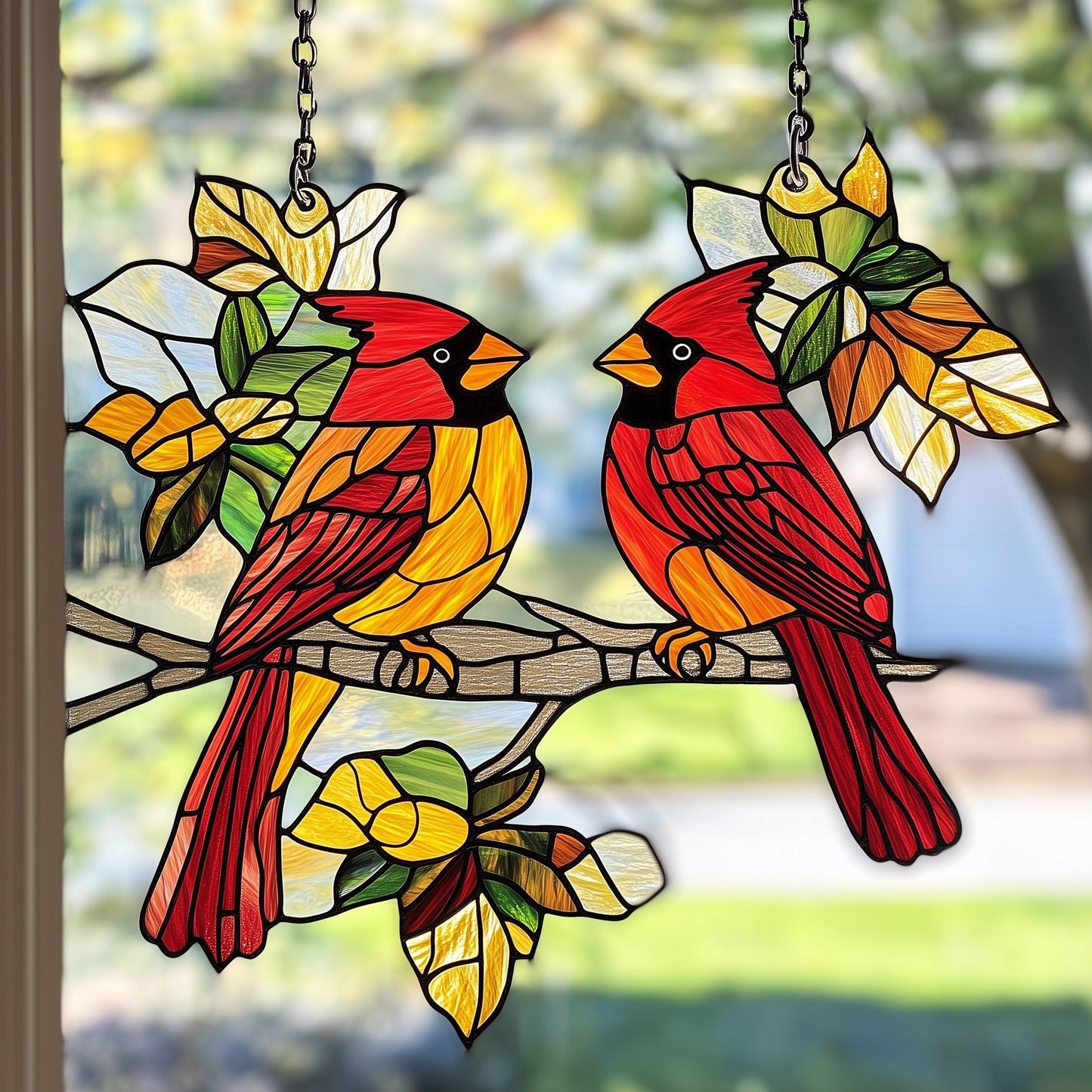 Cardinal Love Window Hanging Suncatcher GFTOAB4429