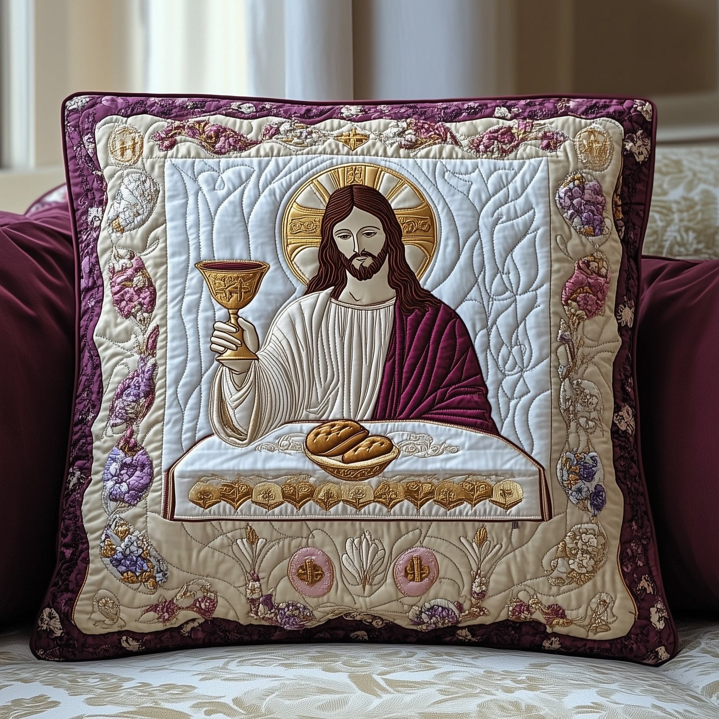 Maundy Thursday Quilted Pillow Case GFTOAB4440